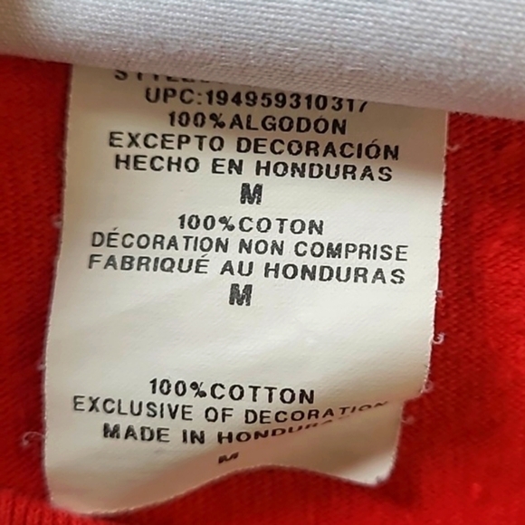 Vintage Y2K Champion Front & Back Logo Spellout Red Tee Tshirt Mens Size Medium - Picture 15 of 15